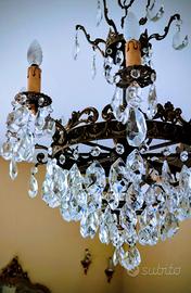  Prestigioso lampadario vintage anni '50 – 8 luci