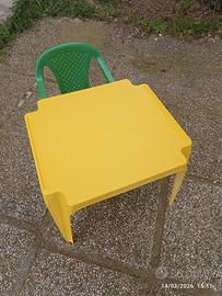 Tavolo giardino e sedia bambini 