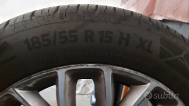 Gomme estive con cerchi in lega Fiat 500