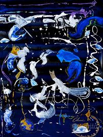 Arte abstracto contemporáneo Fragments Of The Deep