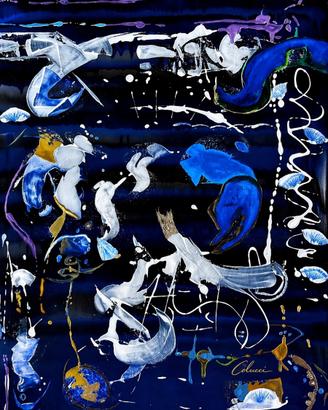 Arte abstracto contemporáneo Fragments Of The Deep