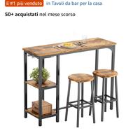 Tavolo alto con sgabelli