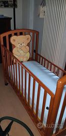 lettino con materasso