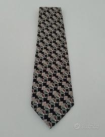 Cravatta Moschino Scimmie Vintage Seta Come Nuova