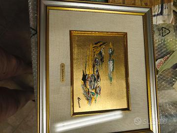 quadro in lalina d'oro