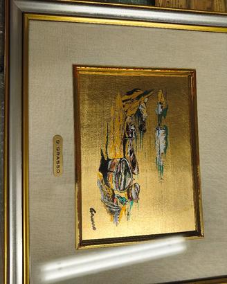 quadro in lalina d'oro