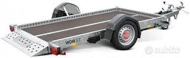 Rimorchio con pianale abbassabile idraulico