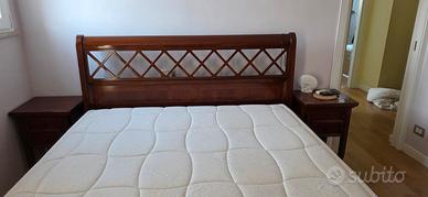 letto matrimoniale legno massello