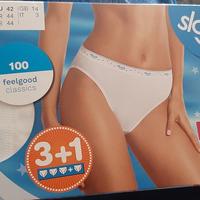 4 Slip donna Sloggi 100 tai tg 42 sgambati cotone