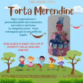 creazione torta merendine 
