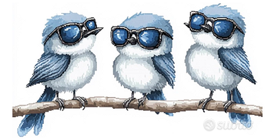 Punto croce schema 30x30 cm ricamo per principiant