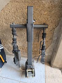 portabici da gancio traino Mottez 3 bici