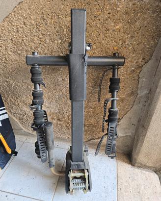 portabici da gancio traino Mottez 3 bici