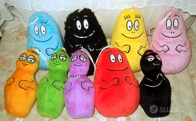 PELUCHES BARBAPAPA' SERIE COMPLETA.