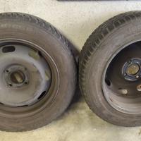 4 Gomme invernali Nokian 185/65 R15 con cerchi PSA