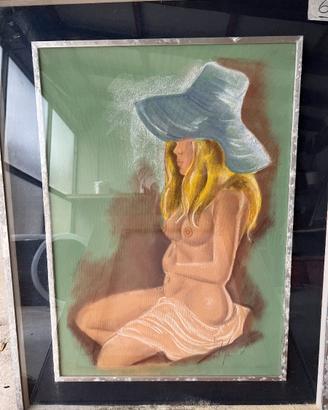 Set 2 dipinti donne nude da collezionismo