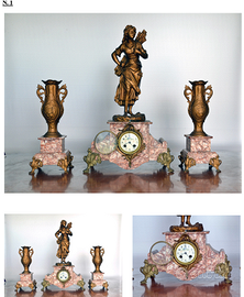 Antico Orologio,  garniture da camino francese