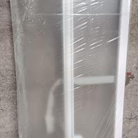 Box doccia 90x90 tondo bianco vetro satinato