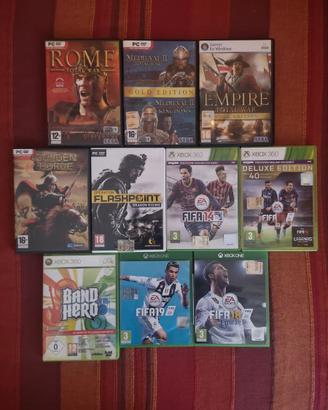 Videogiochi vari - console - computer - Xbox - pc