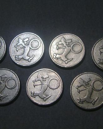 7 Gettoni TOYSWAY per Macchine Arcade Token