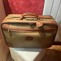 Valigia gucci anni 80 tela spalmata microguccissim
