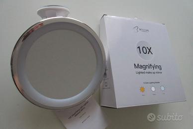 Specchio ingranditore con luce led