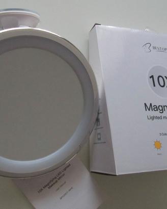 Specchio ingranditore con luce led