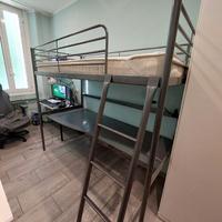 Letto singolo a soppalco