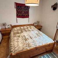 Letto matrimoniale rustico