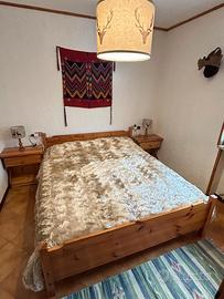 Letto matrimoniale rustico
