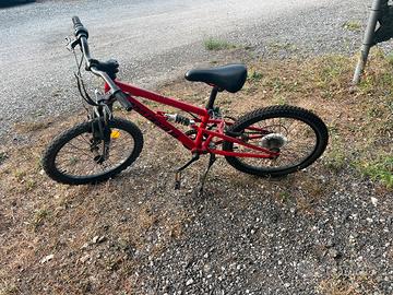 Bici mtb 20 doppio ammortizatore cambio 6 rapporti