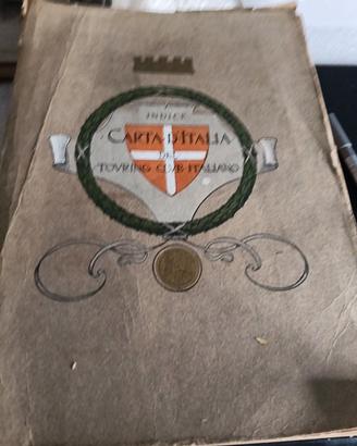 carta d Italia del touring club 1916
