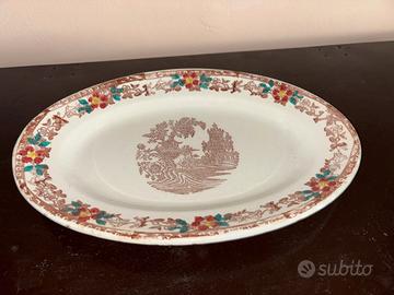 Piatto Ovale Ceramica Antico da Portata