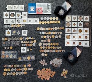 200 monete mondiali diverse+ 100 monete omaggio