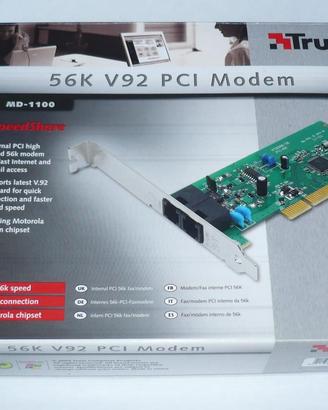 Scheda 56K V92 PCI modem MD-1100 x retrocomputer