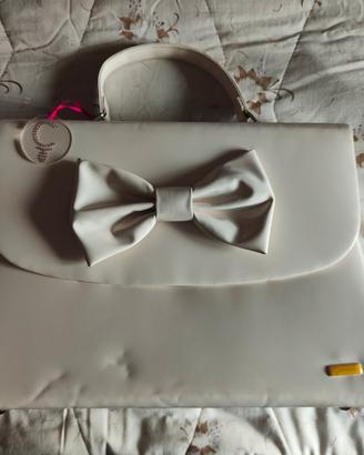 Postina bianco panna Camomilla con fiocco