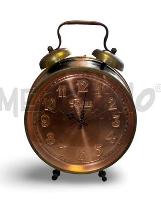 OROLOGIO RAME E OTTONE PERENZ SVEGLIA DIAM 30