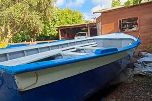Barca a remi in legno