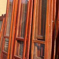 ante 7 porte finestre in douglas 100x245 regalate