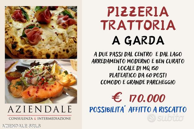 Pizzeria trattoria pochi passi dal centro di garda