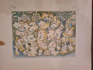 quadri artista milanese metà 900