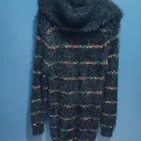 maglione donna lungo nero caldissimo