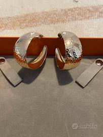 Orecchini chunky a cerchio dorati