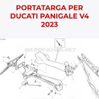 PORTATARGA ORIGINALE COMPLETO