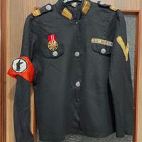 Giacca uniforme panno lenci per carnevale