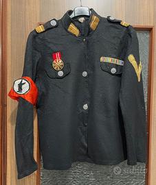 Giacca uniforme panno lenci per carnevale