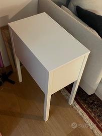 Comodino IKEA NORDLI colore bianco