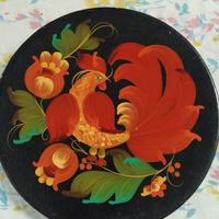 piatto da collezione russo dipinto a mano