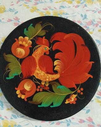 piatto da collezione russo dipinto a mano