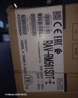 CLIMATIZZATORE CANALIZZATO TOSHIBA 18.000 BTU NUOV